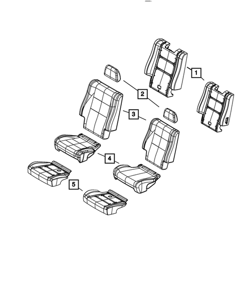 Rear Seats - Second Row for 2017 Dodge Durango #8