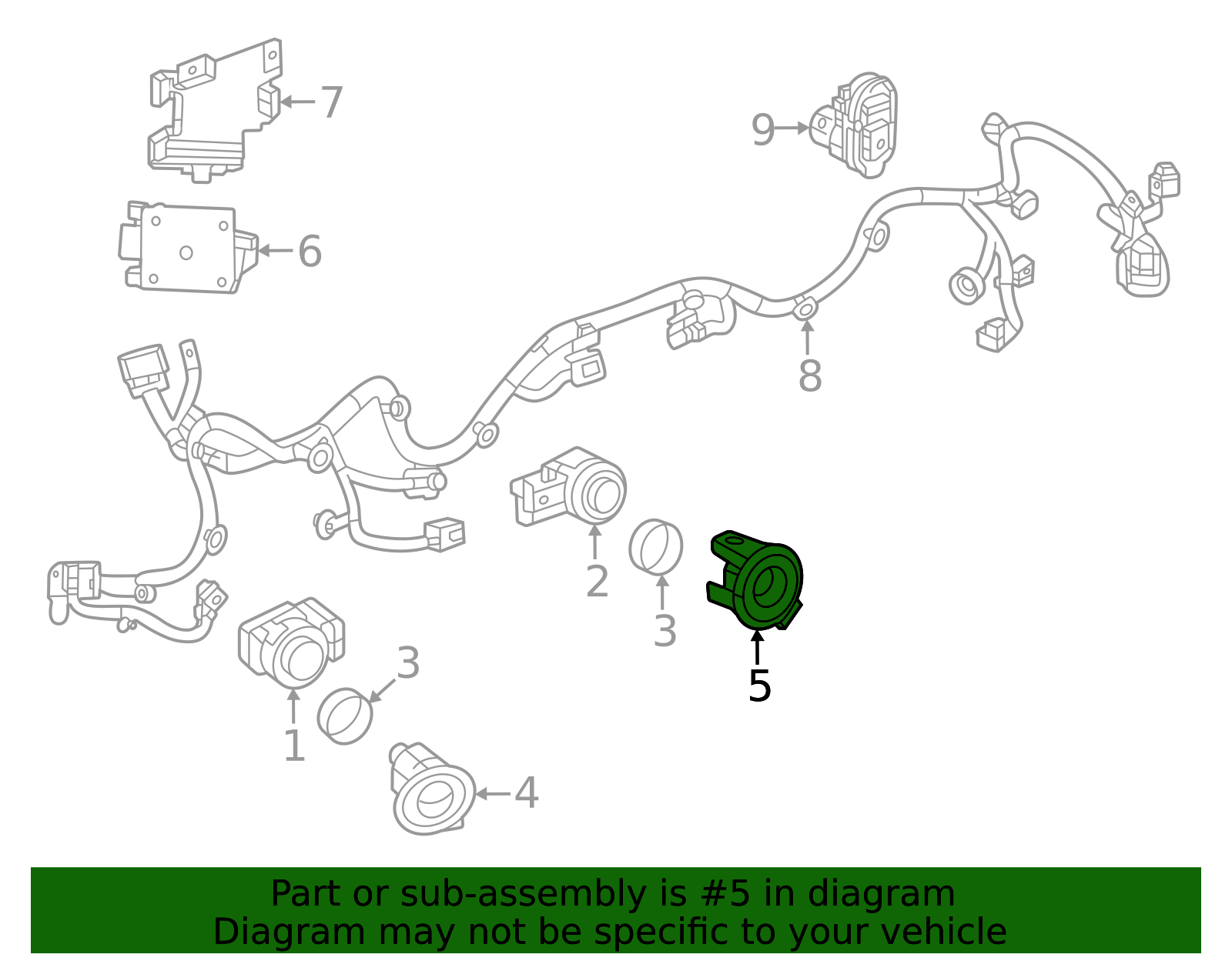 2023-2026 GM Reverse Sensor Bracket 85568601 | TascaParts.com