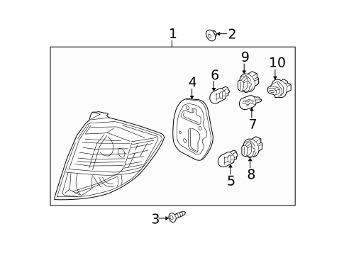 Tail Lamps for 2011 Honda Fit #0