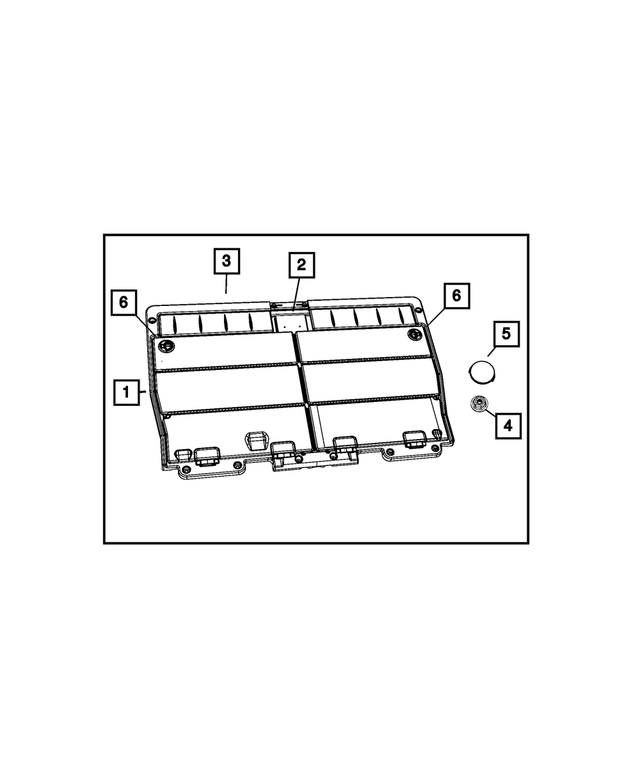 5ST55HL5AA - Interior Trim: Load Floor Door Assembly, Right for Mopar Image