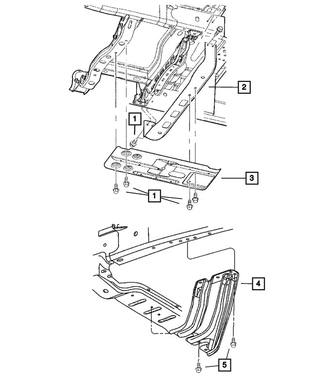 6507342AA - NVG273; Transfer Case: Hex Flange Head Tapping Screw &amp; Washer for Mopar Image image
