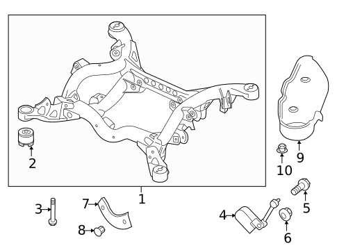 Suspension Mounting for 2013 Porsche Cayenne #1
