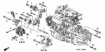 90041PNC000 - Engine: BOLT, STUD (12X42) for Honda Image