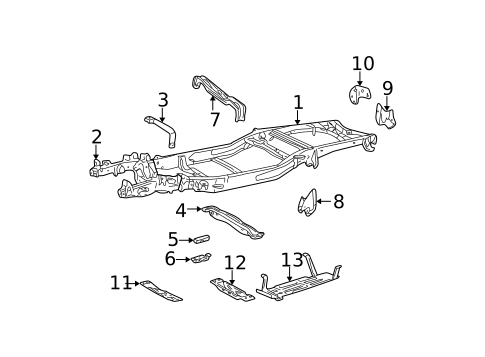 Frame & Components for 2003 Ford F-150 #1
