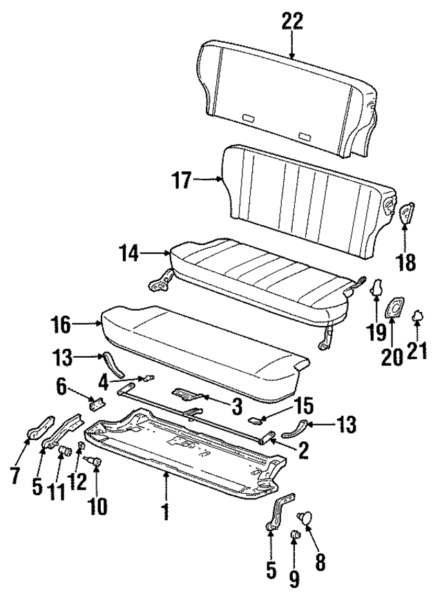 55004573 - Body: Seat Cushion for Mopar Image