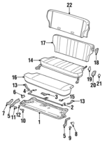 5015244AA - Body: Seat Frame for Jeep: Cherokee Image