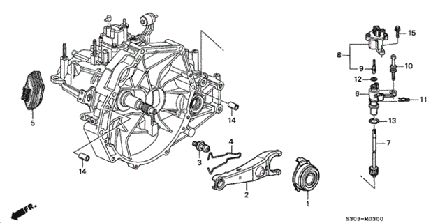 MT Clutch Release for 2001 Honda Prelude #0