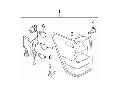 Bulbs - Chassis for 2012 Nissan TITAN #1
