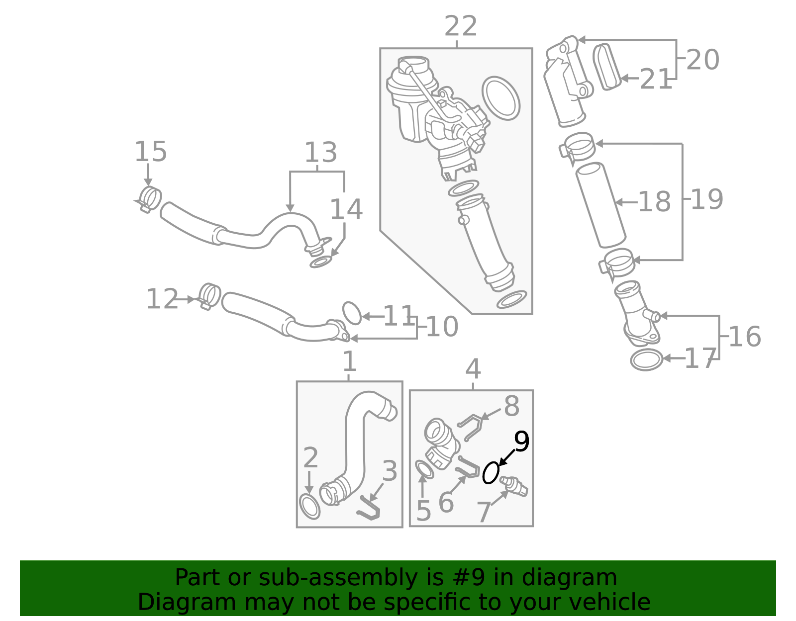 Wht 002 284 WHT-002-287-C - Engine Coolant Temperature Sensor O-Ring 2010-2018 Audi ...