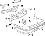 22602019 - Body: Bumper Cover for Oldsmobile: Cutlass Image