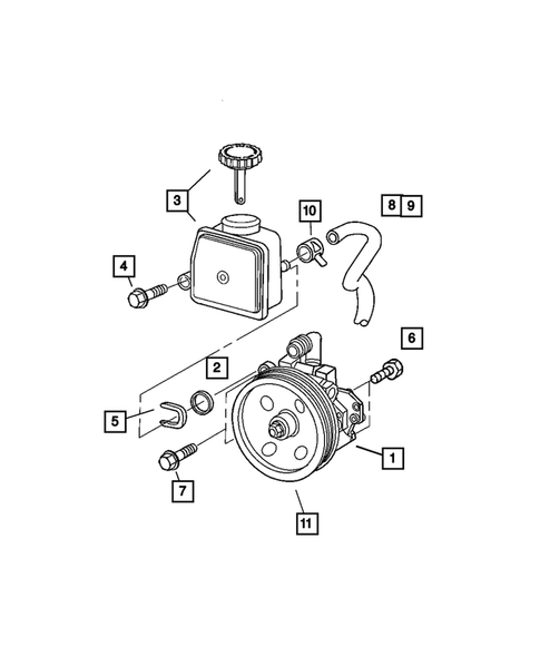 Power Steering Pump for 2006 Chrysler Crossfire #0