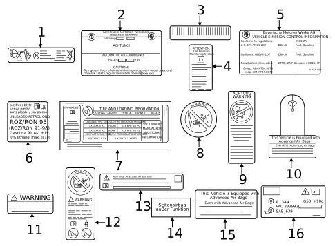 Labels for 2015 BMW X3 #0