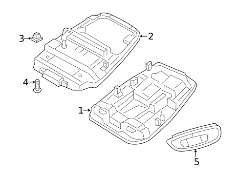 Overhead Lamps for 2019 Volvo XC90 #4
