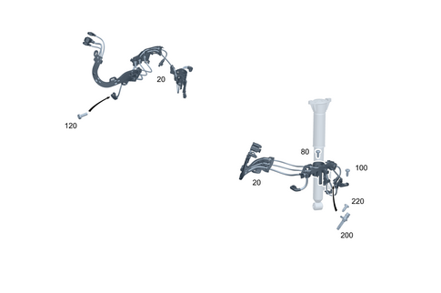Rear Axle Wiring for 2023 Mercedes-Benz EQS 580 SUV #0