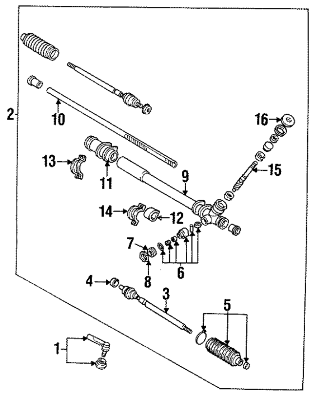 HA1432146 - : Inner Tie Rod Washer for Mazda Image