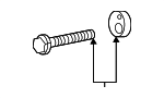 484090E090 - Steering: Gear Assembly Adjust Bolt for Lexus Image