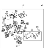 68314241AA - : A/c And Heater Housing for Mopar Image
