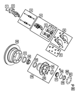 68578000AA - Brakes: Disc Brake Pad Spring Kit for Mopar Image