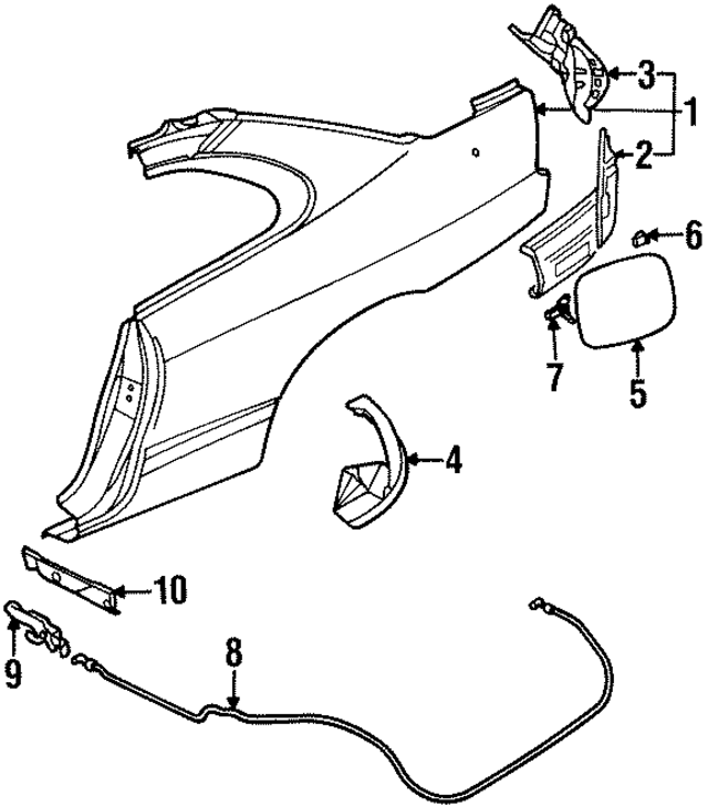 MR296111 - Body: Quarter Panel for Mopar Image