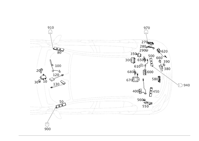 9908156 - Electrical System: Clip-Type Nut for Mercedes-Benz Image image