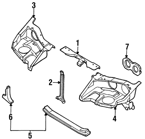 Radiator Support for 1994 Nissan 300ZX | OEM Parts Online