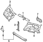 7521030P60 - : Lower Cross-Member for Nissan: 300ZX Image