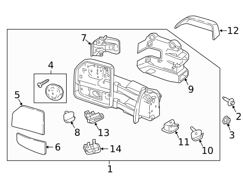 Outside Mirrors for 2020 Ford F-450 Super Duty #1