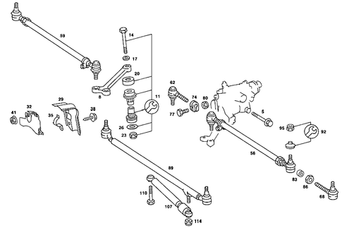 Steering Linkage for 1988 Mercedes-Benz 190E #3