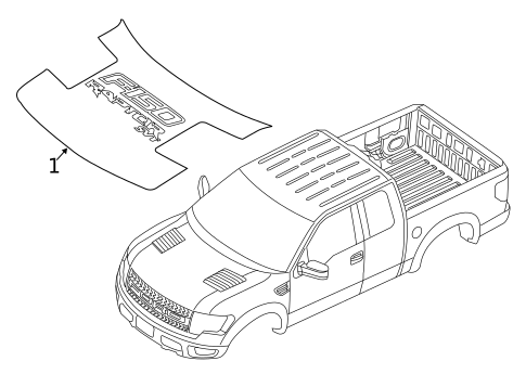 Decals for 2012 Ford F-150 #1
