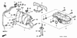 17160RTA000 - Engine: CHAMBER ASSY., IN. MANIFOLD for Honda Image