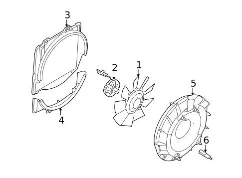 Cooling Fan, Clutch & Motor for 2009 Ford E-350 Super Duty #0