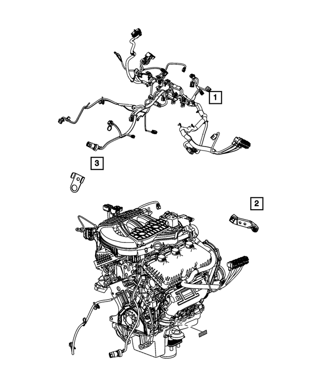 « 4801332AD –  : Moteur Cablage pour Mopar Image »