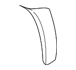 DFK100900 - Body: 1999-2004 Land Rover Discovery - Wheel Flare for Land Rover: Discovery Image