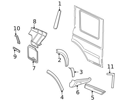 Exterior Trim - Quarter Panel for 2002 Land Rover Discovery #0