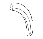 DFK500210PMA - : Wheel Flare for Land-Rover Image