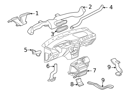 Air Distribution System for 2005 Chevrolet Classic #0