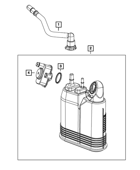 Vacuum Canister/Leak Detection Pump for 2022 Dodge Durango #0