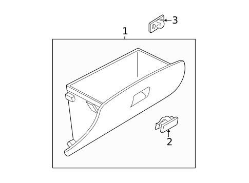 Glove Box for 2007 Mitsubishi Lancer #0