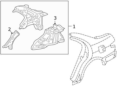 Inner Structure for 2005 Honda Accord #2