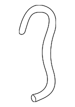 25793412 - Cooling System: Overflow Hose for Buick: Rainier | Chevrolet: Trailblazer, Trailblazer EXT | GMC: Envoy, Envoy XL, Envoy XUV | Oldsmobile: Bravada Image