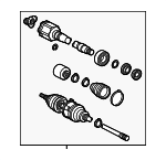 434200W280 - : 2010-2015 Lexus RX450h - Axle Assembly for Lexus: RX450h Image