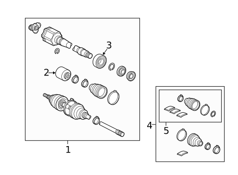 Drive Axles for 2012 Lexus RX450h #0
