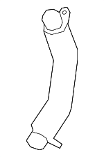 11427643176 - Engine: Oil Outlet Tube for BMW: 340i, 340i GT xDrive, 340i xDrive, 440i, 440i Gran Coupe, 440i xDrive, 440i xDrive Gran Coupe, 540i, 540i xDrive, 640i xDrive Gran Turismo, 740i, 740i xDrive, M240i, M240i xDrive, X3, X4 Image