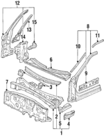 63152SF1300ZZ - Body: Drip Rail for Honda: Prelude Image