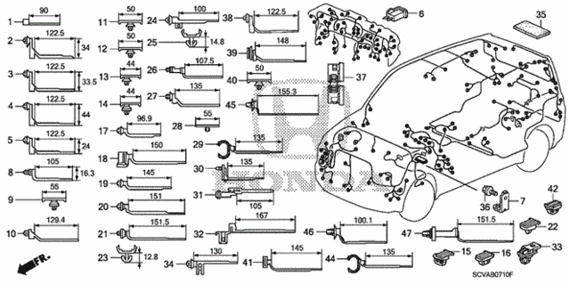 Harness Band - Bracket for 2007 Honda Element #0