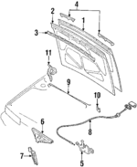 65433F6610 - Body: Torsion Bar for INFINITI: M30 Image
