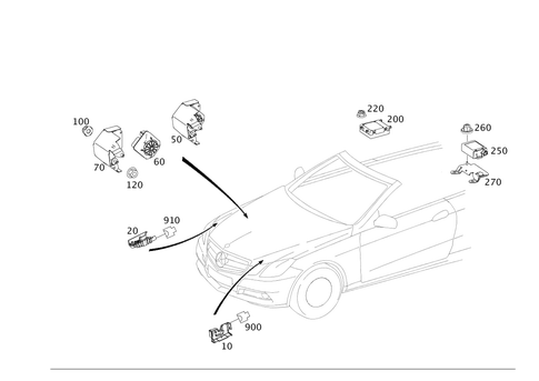 Antitheft Alarm System for 2015 Mercedes-Benz E550 #0