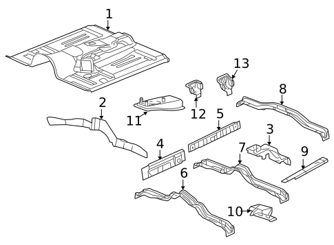 Floor for 2005 Saab 9-7x #0
