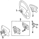 4510028050B0 - Steering: Steering Wheel for Toyota Image