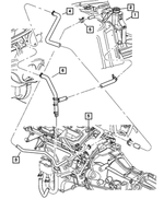 55038127AA - Cooling: Bottle Supply Hose for Mopar Image image